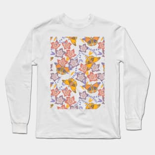 Butterflies and Flowers Long Sleeve T-Shirt